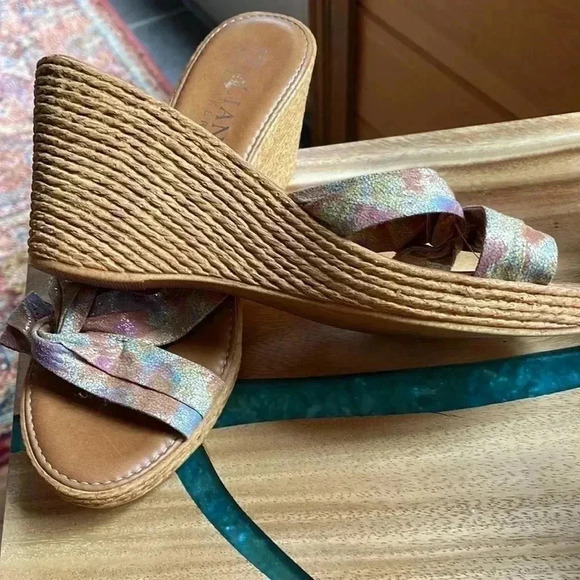 Slightly used Italian shoemakers sandals women’s 10 made in Italy. - Picture 6 of 6